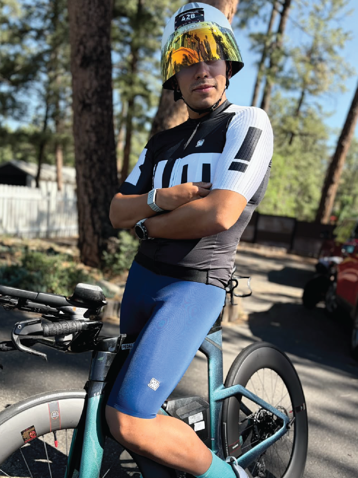 Zendo Black Men's Cycling Bib Shorts