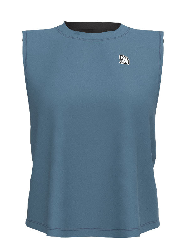 Running Top AeroFlow Slate Blue Mujer