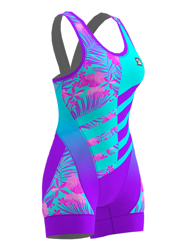 PALM Bluish Women's Trisuit - Technology and Elegance for Competition