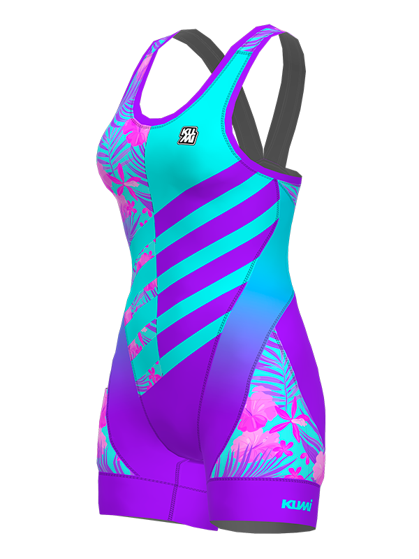 PALM Bluish Women's Trisuit - Technology and Elegance for Competition