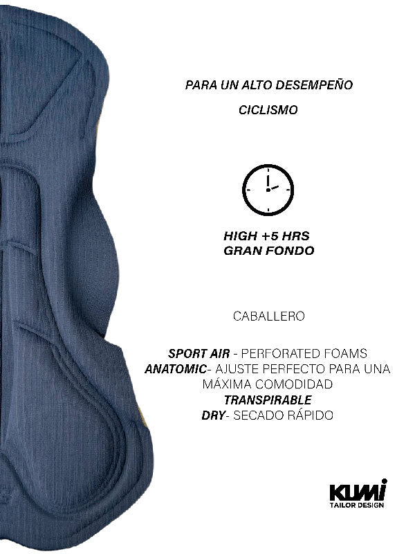 Bib Short Ciclismo Zendo Quarzo TriClub Mujer