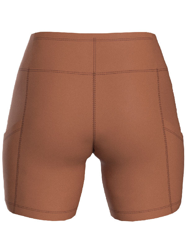 Leggings Cortos Terracota Rush Mujer