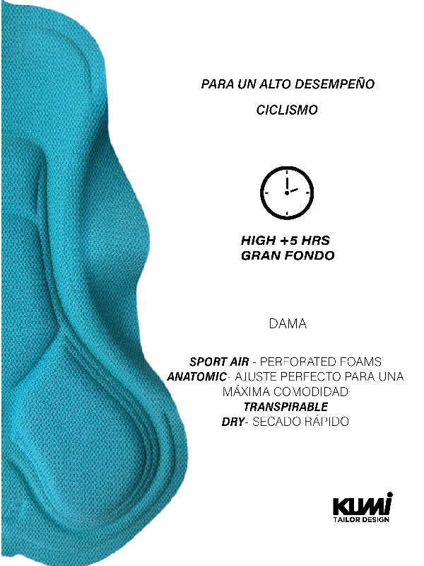 Bib Short Ciclismo Zendo BW-Forest Mujer