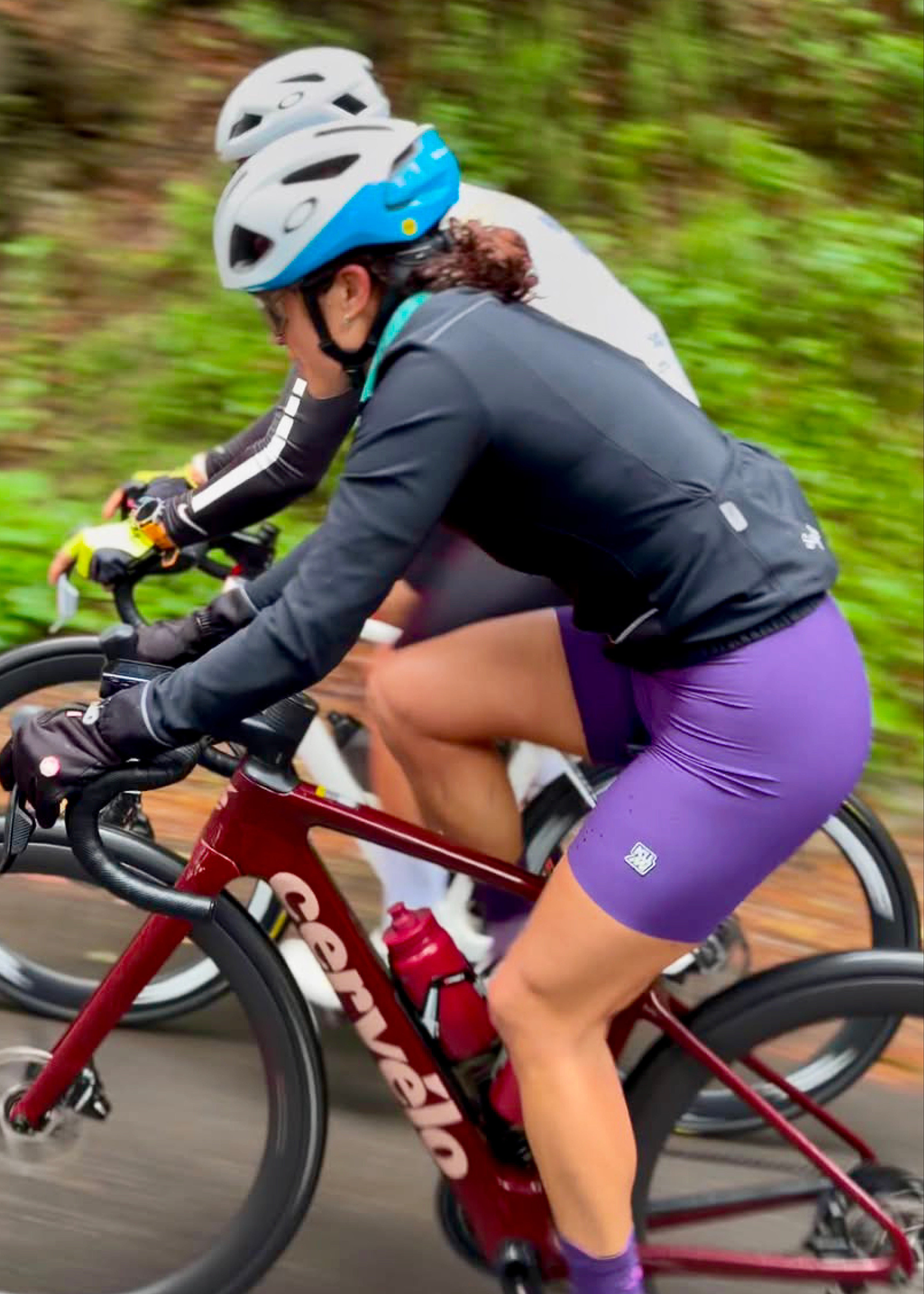 Bib Short Ciclismo ISEO PÚRPURA  Mujer